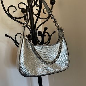 Michael Kors piper small metallic leather purse